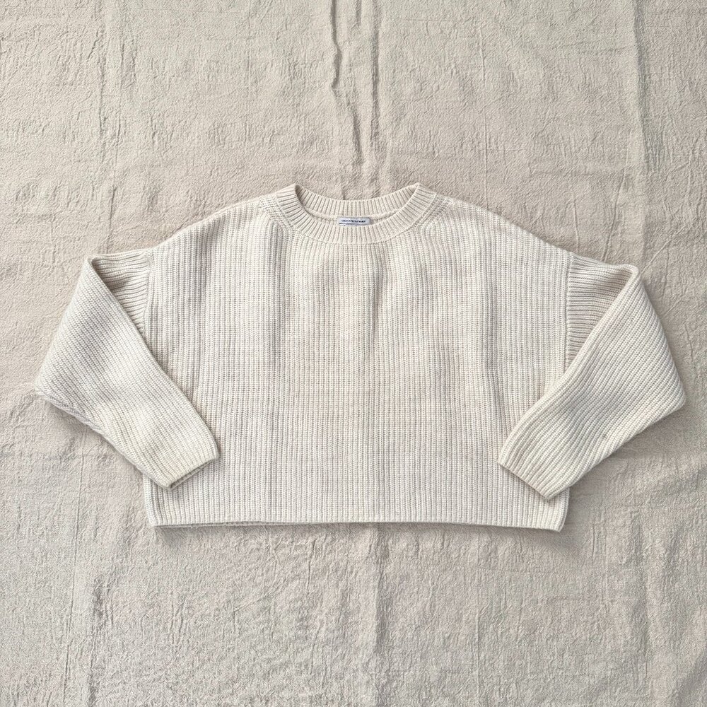 & other stories cream ribber sweater